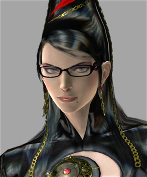 why does bayonetta wear glasses